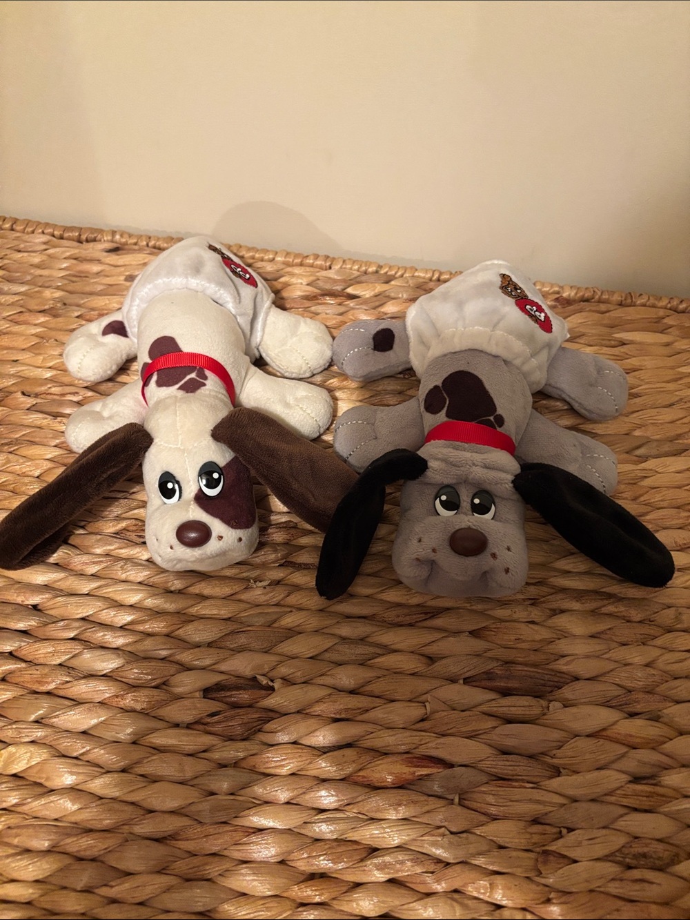 Puppy Pals Plush Dog Squeaky Toy - Brown & Cream
